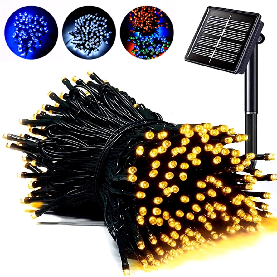 Outdoor Power For Christmas Lights - 32m 22m 8 Modes LED Solar