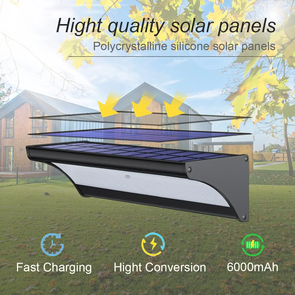 60/48Led Outdoor Solar Wall Li - Outdoor Power Outlet Weatherproof recension och pris