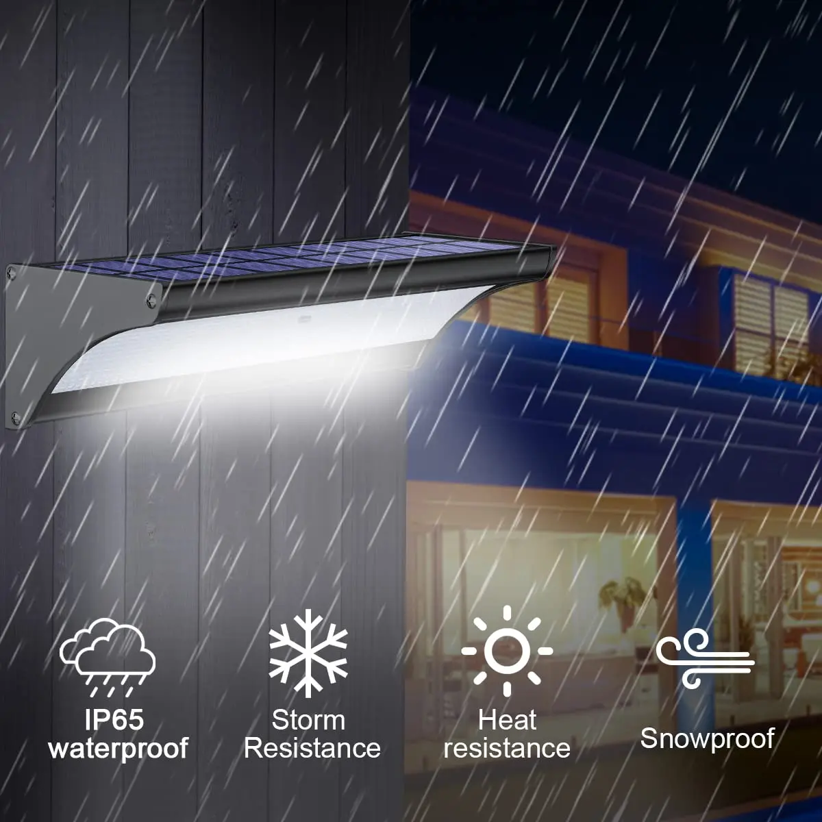 60/48Led Outdoor Solar Wall Li - Outdoor Power Outlet Weatherproof recension och pris