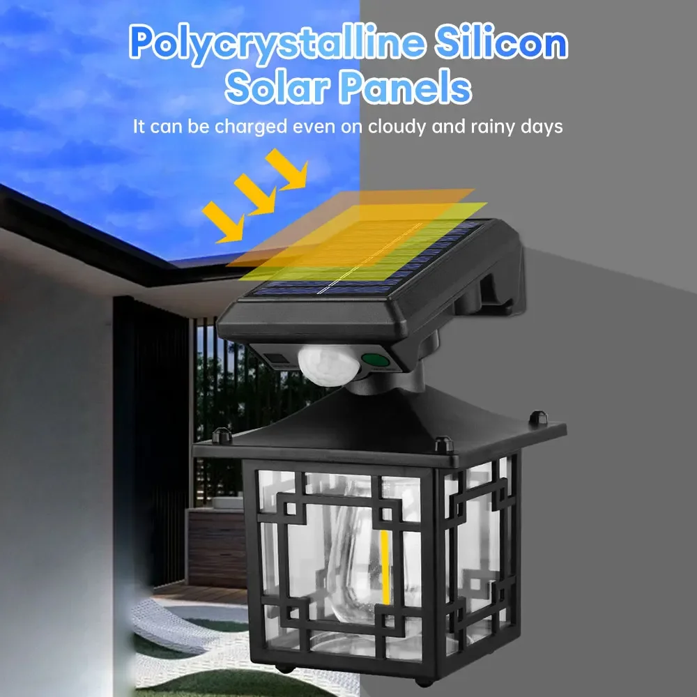Retro Solar Outdoor Wall Lamp  - Outdoor Power Outlet Weatherproof recension och pris