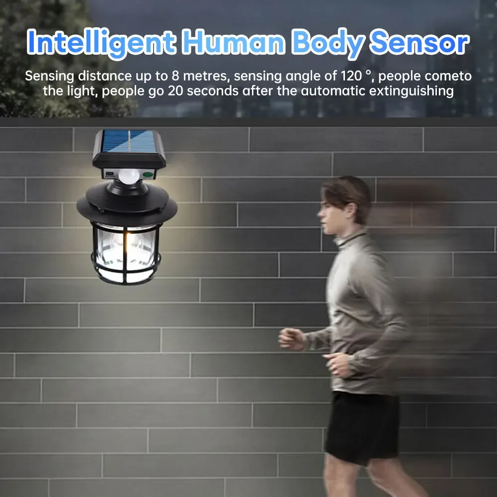 Retro Solar Outdoor Wall Lamp  - Outdoor Power Outlet Weatherproof recension och pris