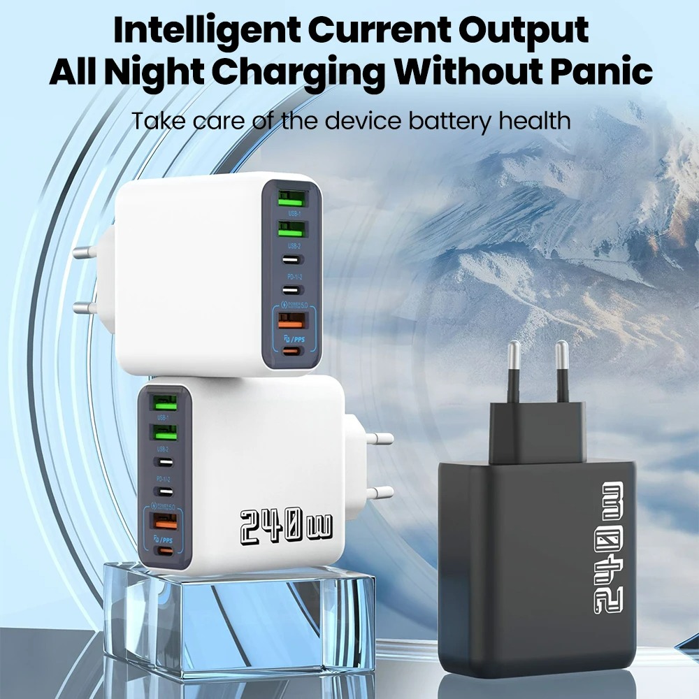 Type C 240W USB Fast Charging  - Outdoor Usb Power Adapter recension och pris