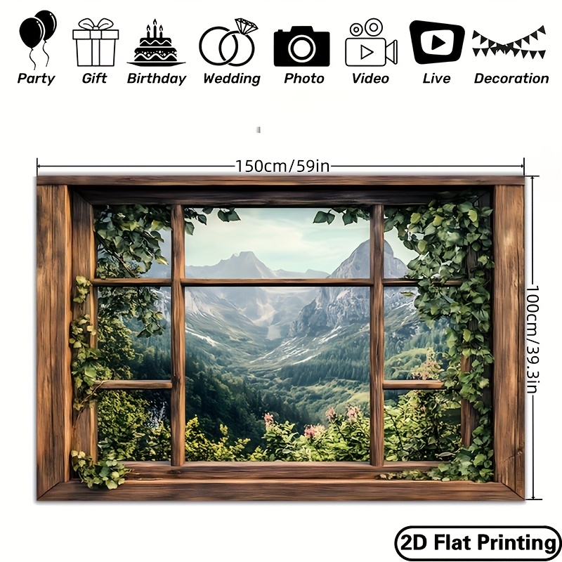 1 piece, green plant window vi - Outdoor Power For Wedding recension och pris