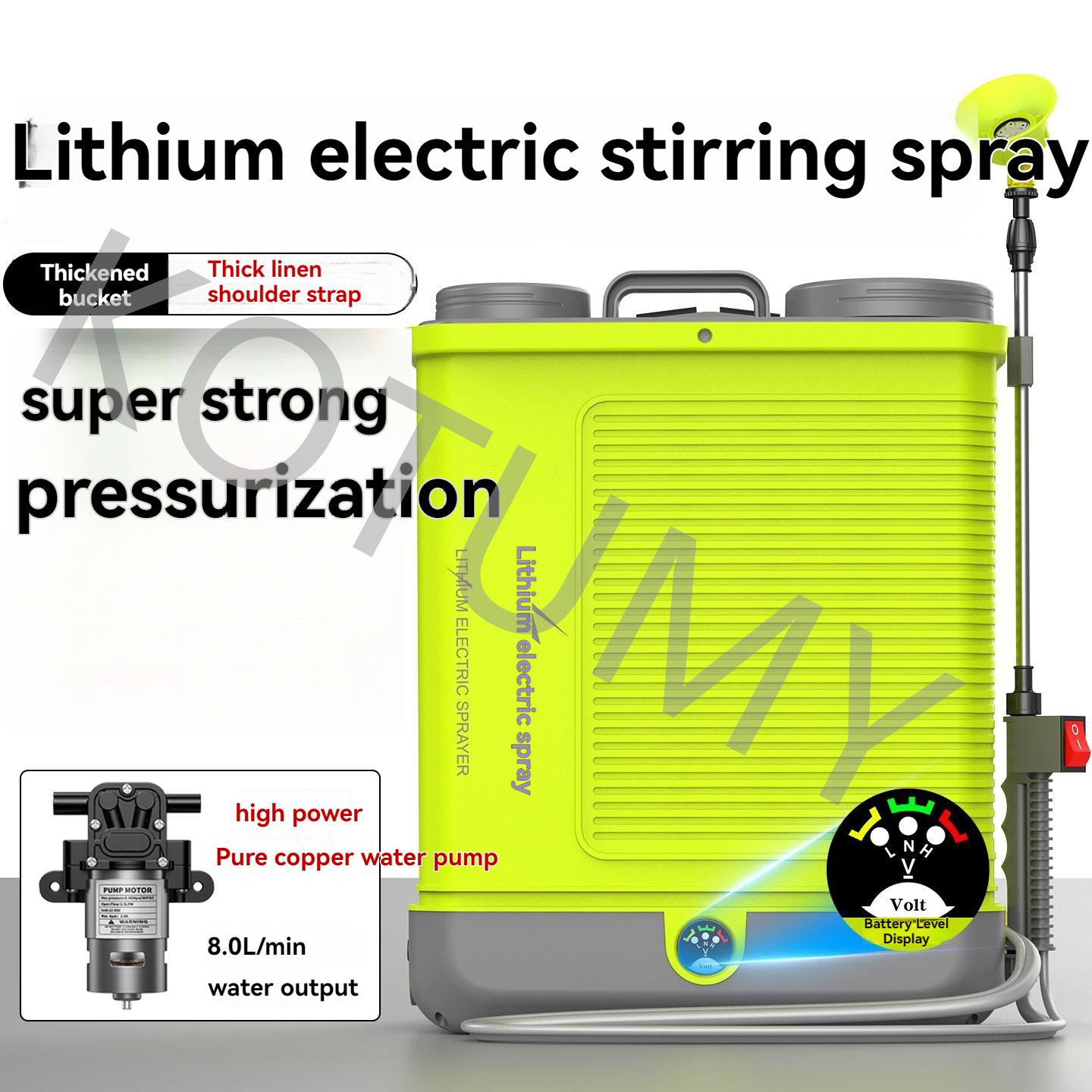 20L High-pressure Lithium Batt - Electric Sprayer Backpack recension och pris