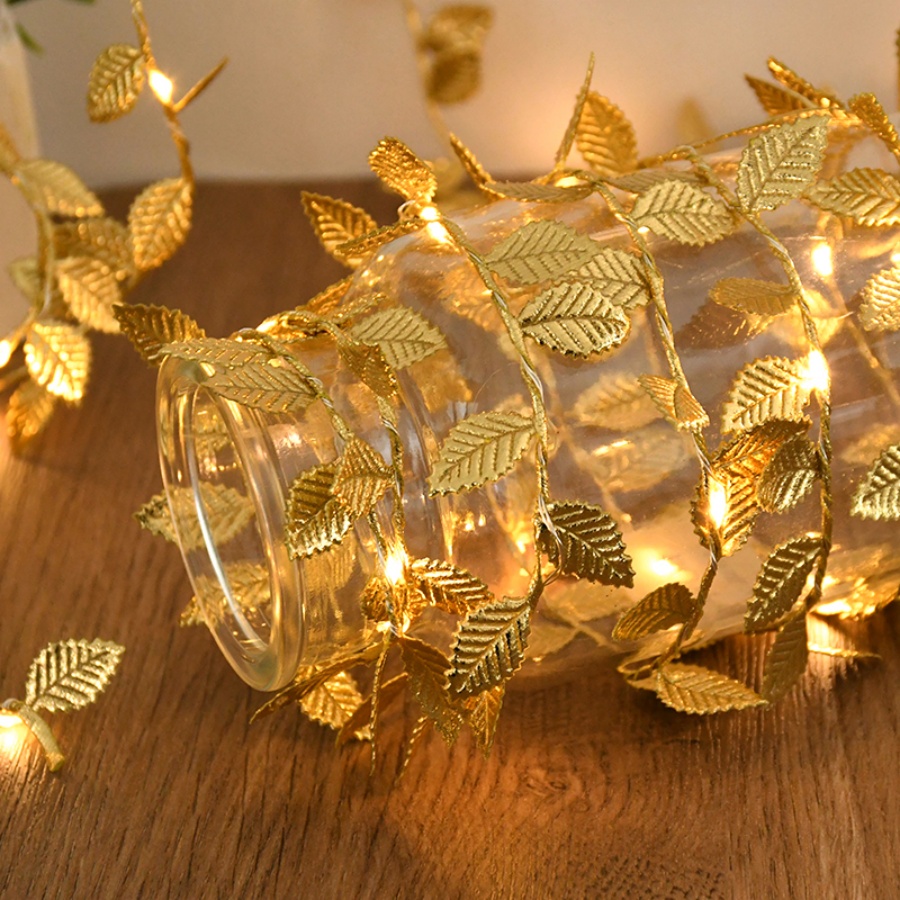 Golden Leaf Rattan Copper Wire - Outdoor Power For Wedding recension och pris