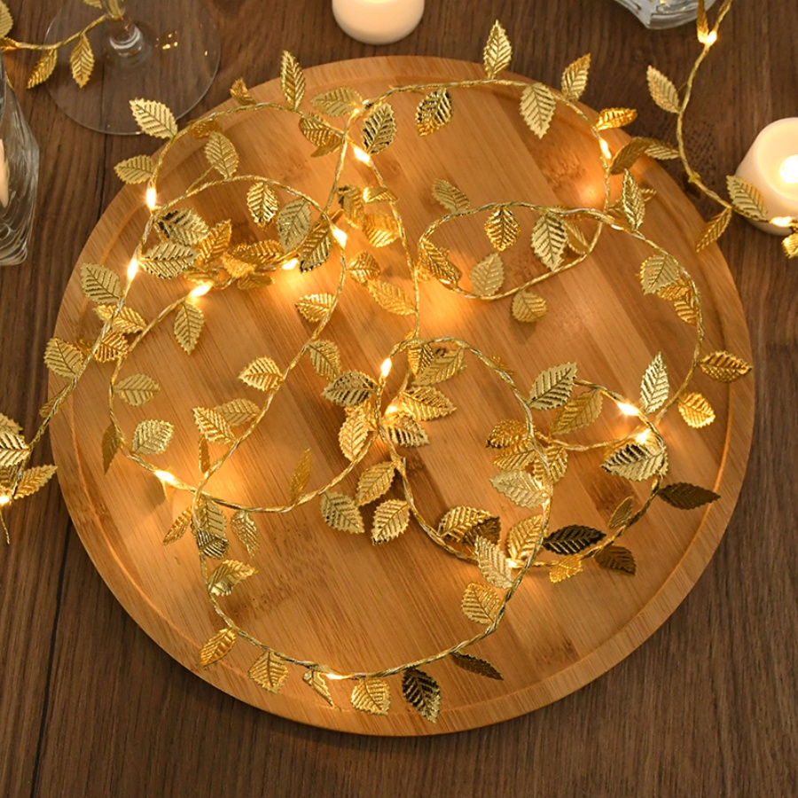 Golden Leaf Rattan Copper Wire - Outdoor Power For Wedding recension och pris