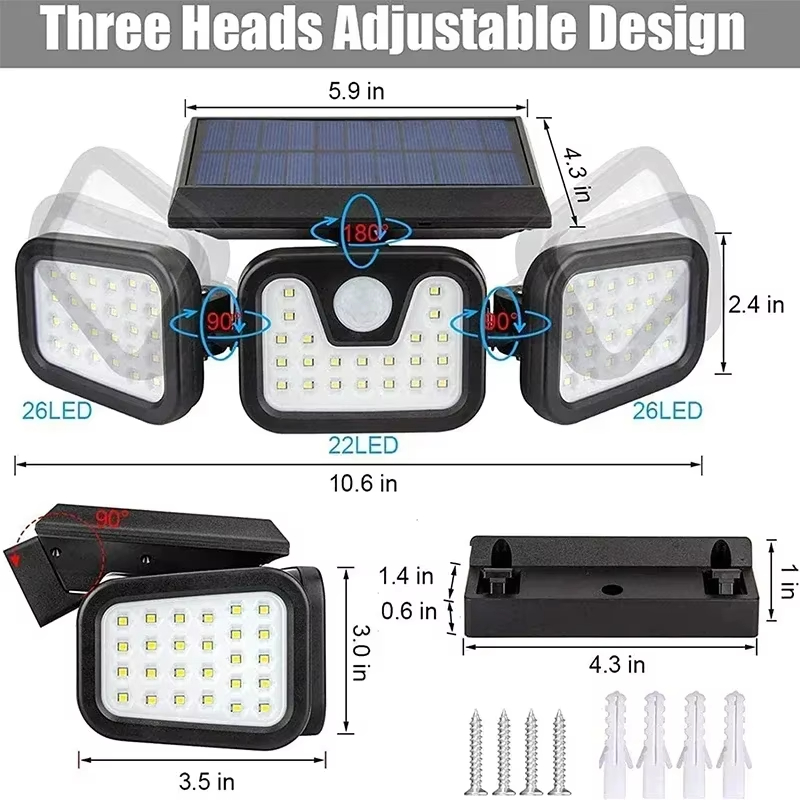 Led Solar Light Outdoor Motion - Outdoor Power Outlet Weatherproof recension och pris