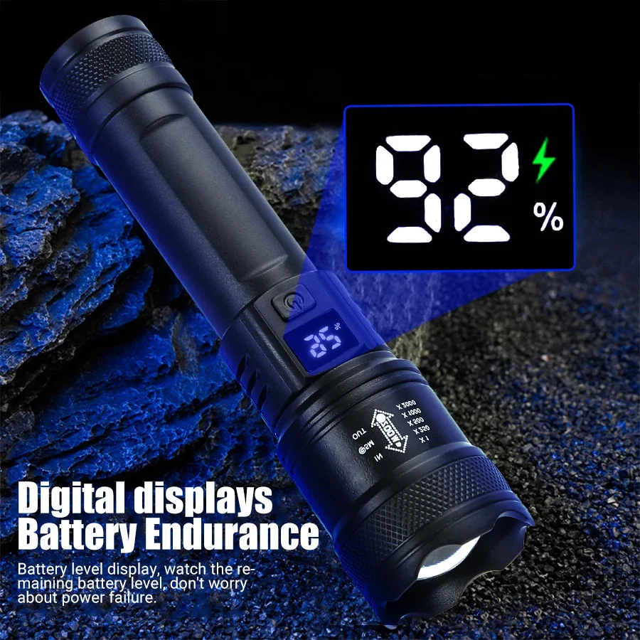 9900LM Powerful LED Flashlight - Outdoor Power Reno recension och pris