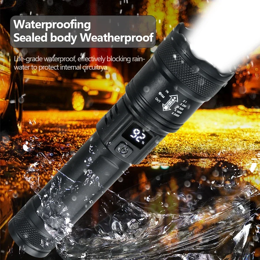 9900LM Powerful LED Flashlight - Outdoor Power Reno recension och pris