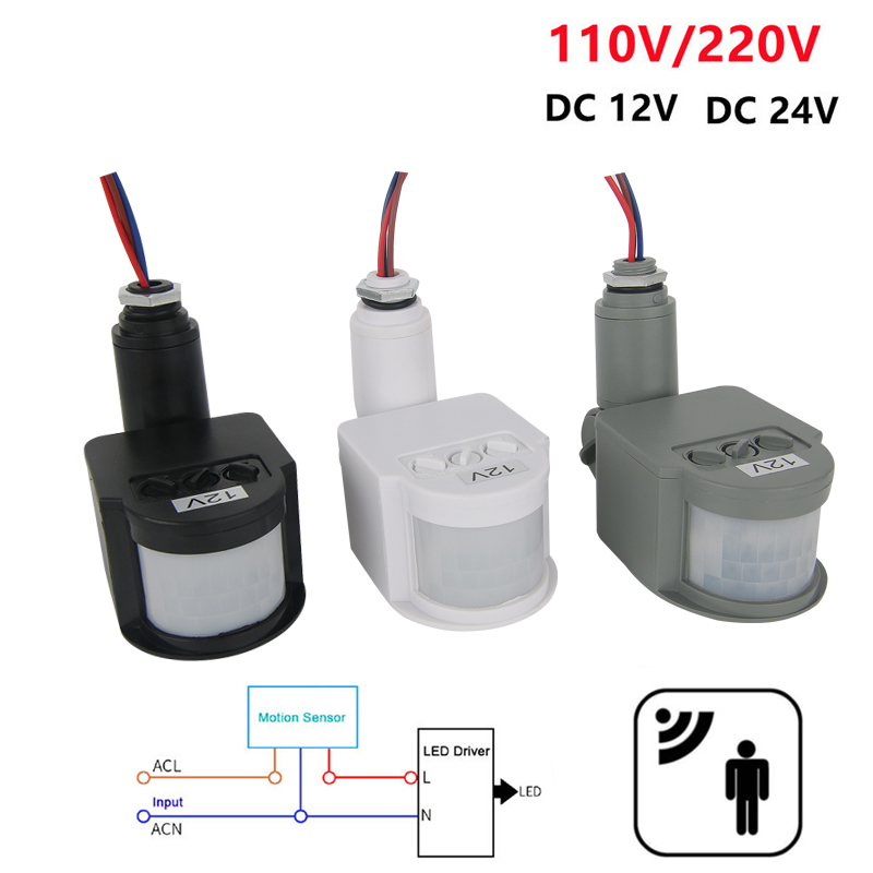 12V Motion Sensor 220V/110V PI - Outdoor Power Outlet Weatherproof recension och pris