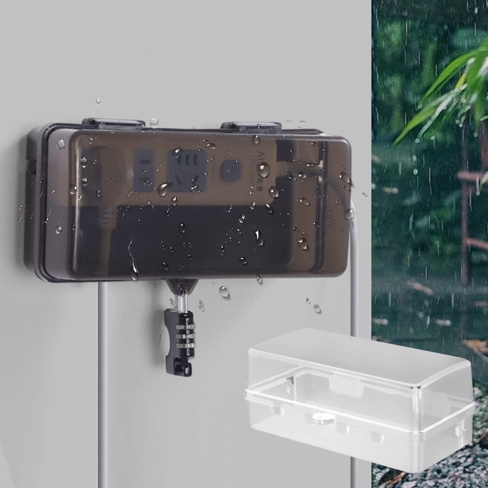 Durable Plastic Plug Box Anti- - Outdoor Power Outlet Weatherproof recension och pris