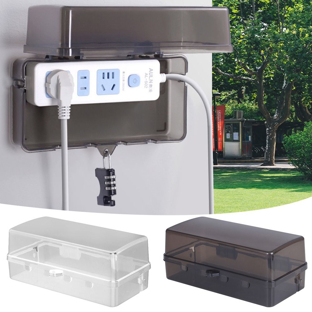 Durable Plastic Plug Box Anti- - Outdoor Power Outlet Weatherproof recension och pris