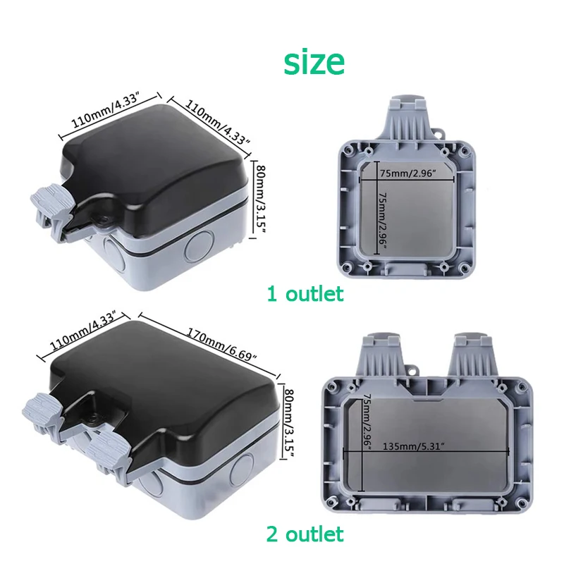 EU KR Outdoor Wall Waterproof  - Outdoor Power Module recension och pris