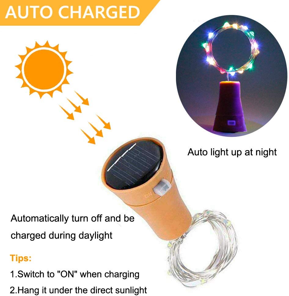 Solar Wine Bottle Led String F - Outdoor Power For Wedding recension och pris