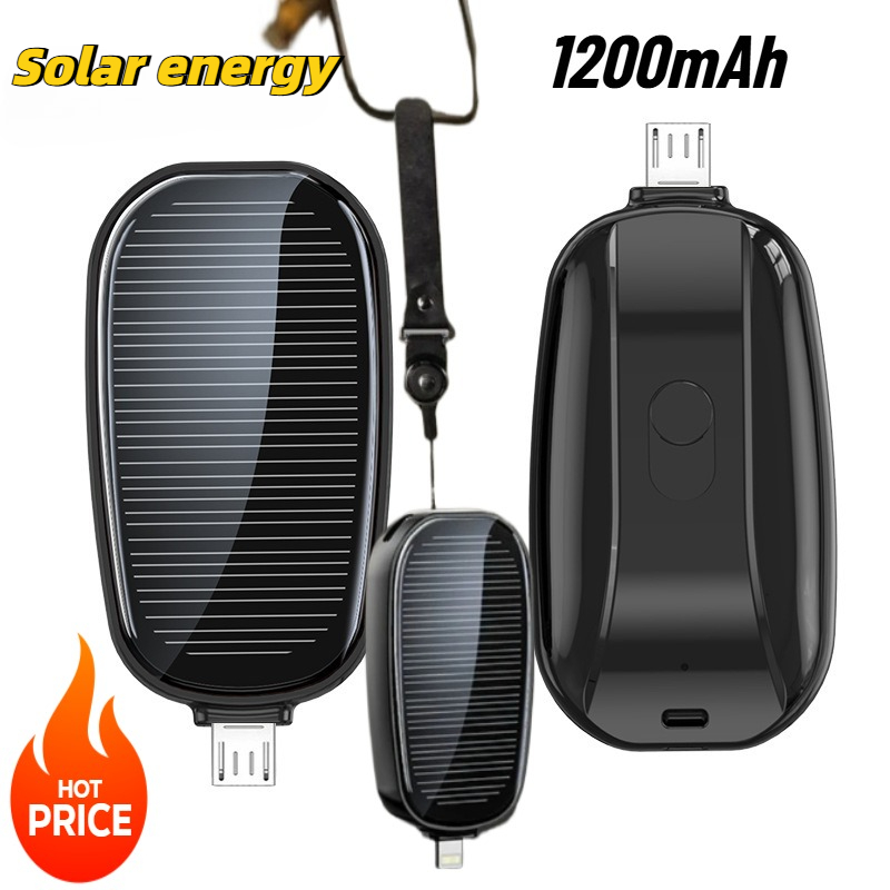 1200mAh Solar Mini Power Bank  - Outdoor Usb Power Adapter recension och pris