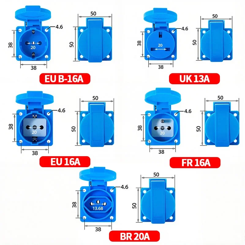 IP54 16A Waterproof Industrial - Outdoor Power Module recension och pris