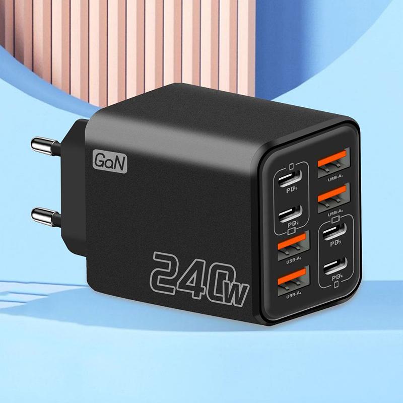 240W GaN USB C Charger 8 In 1  - Outdoor Usb Power Adapter recension och pris