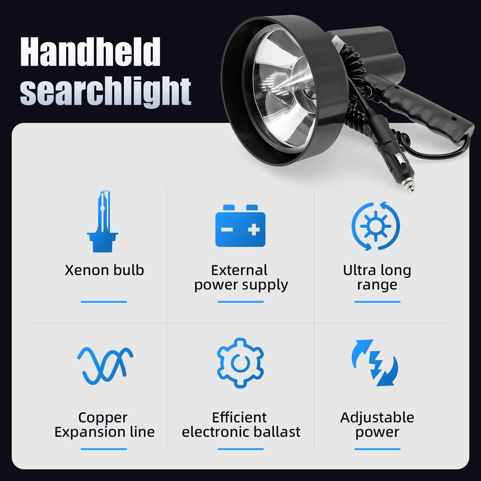 4/5/7/9 inch Searchlight Water - Outdoor Power Reno recension och pris