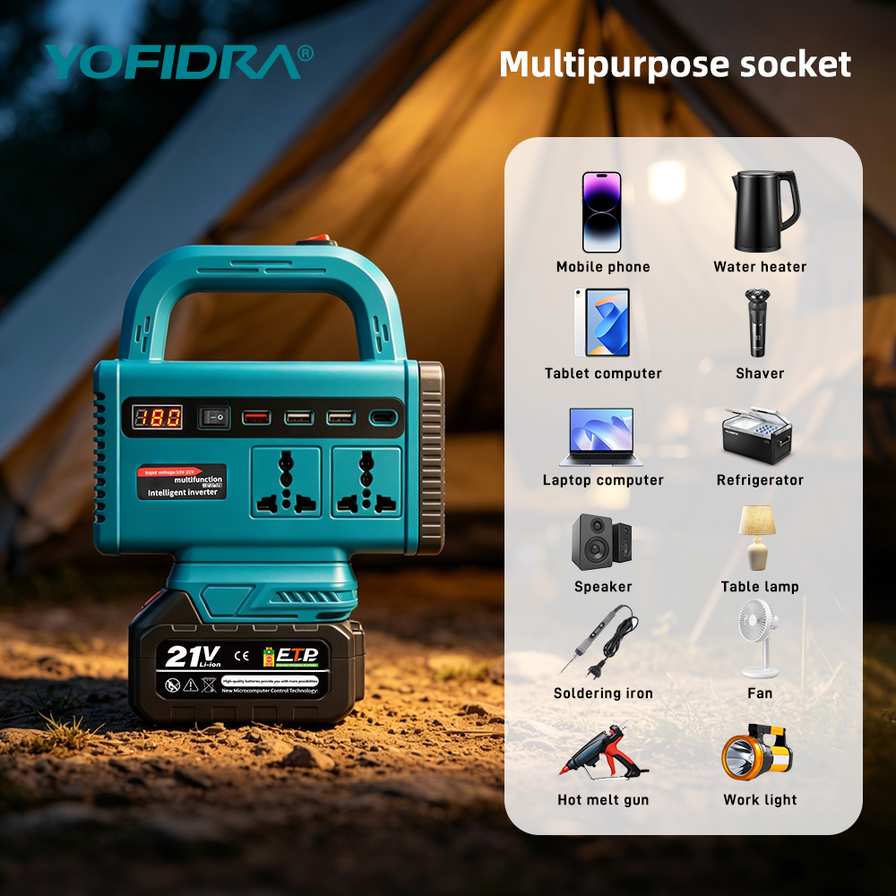 YOFIDRA 220V Portable Power In - Outdoor Usb Power Adapter recension och pris