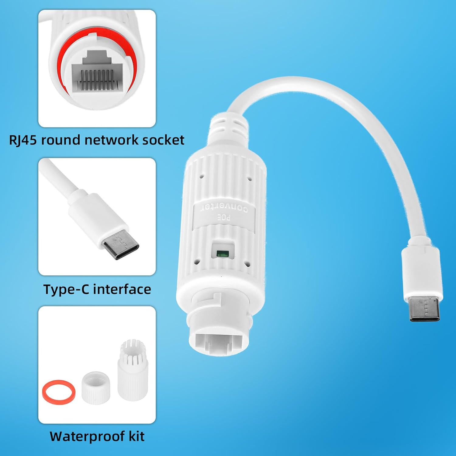 POE to USB-C Power Converter O - Outdoor Usb Power Adapter recension och pris