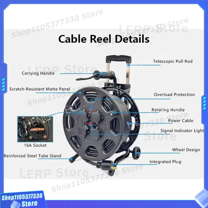 25m Heavy Duty Extension Cable - Outdoor Power Reel recension och pris
