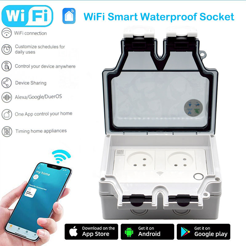 16A Smart Socket IP66 Waterpro - Outdoor Power Outlet Weatherproof recension och pris