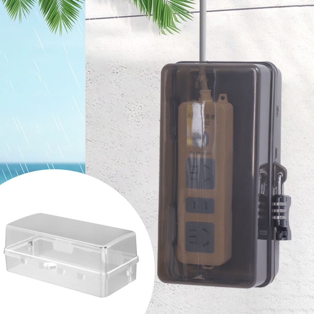 Portable Plastic Plug Box Anti - Outdoor Power Outlet Weatherproof recension och pris