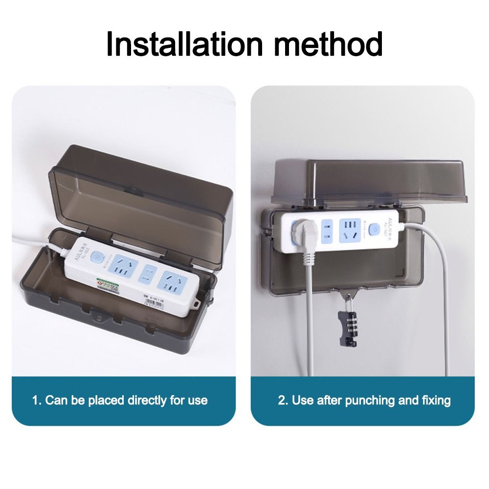 Portable Plastic Plug Box Anti - Outdoor Power Outlet Weatherproof recension och pris