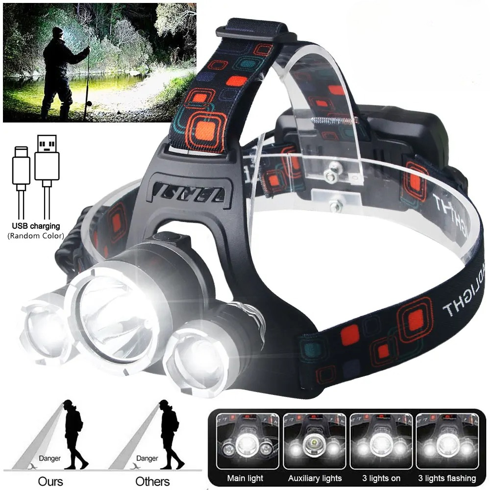 High Power LED Headlamp 18650  - Outdoor Power Reno recension och pris