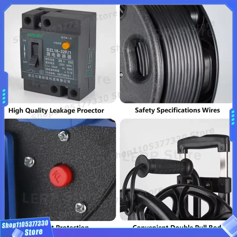 50m Heavy Duty Extension Lead  - Outdoor Power Reel recension och pris