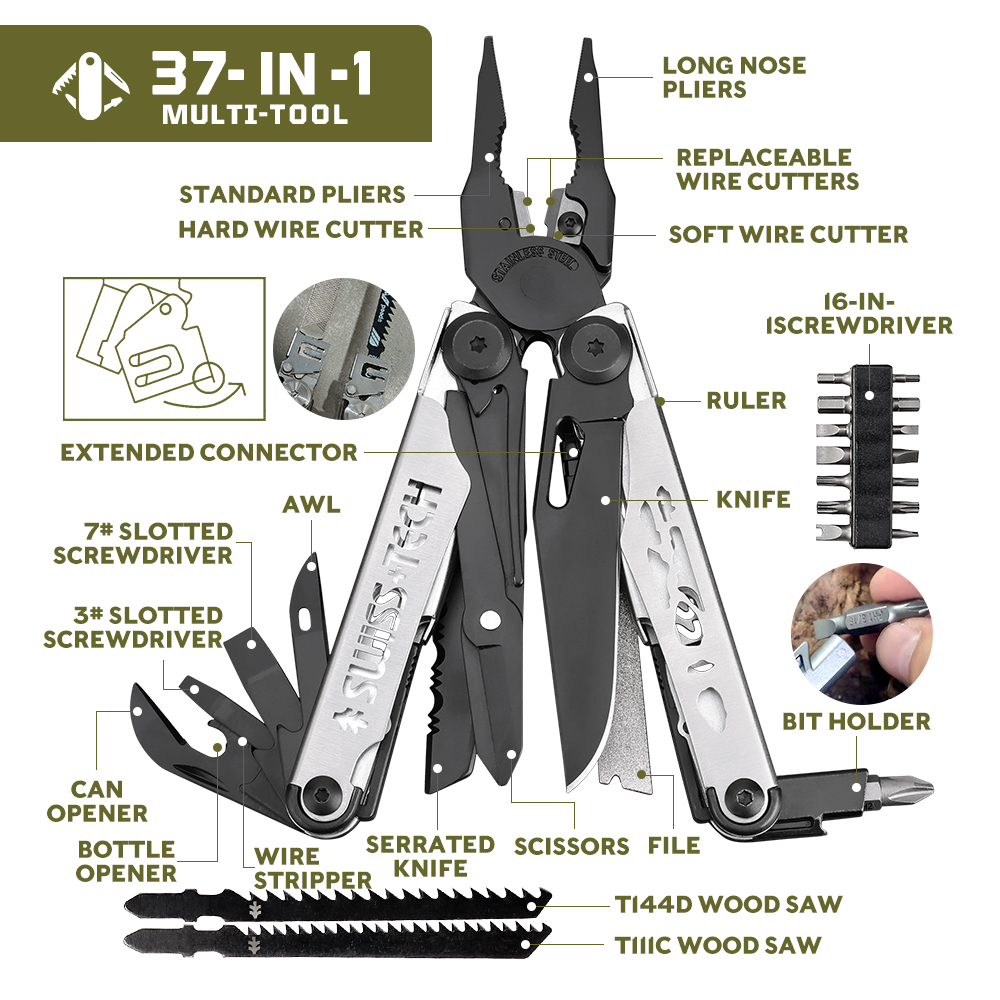 SWISS TECH Multifunctional Fol - Outdoor Power Tool Storage recension och pris