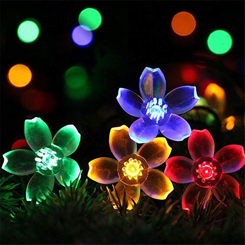 5m 7m 12m 22m Peach Flower Sol - Outdoor Power For Christmas Lights recension och pris